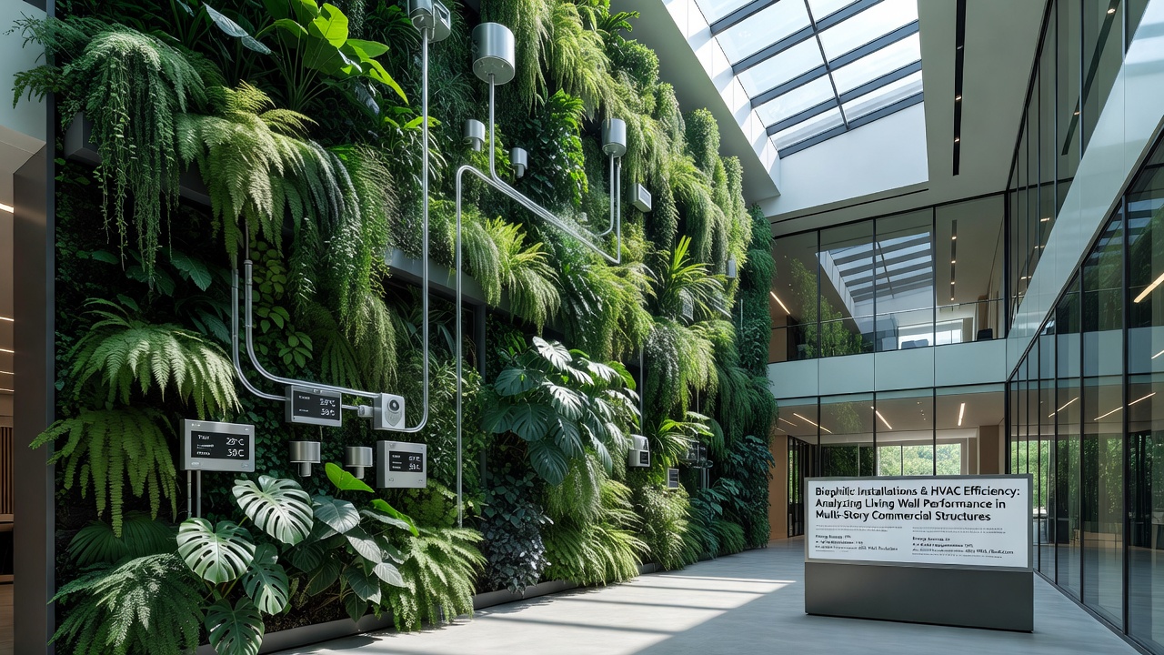 Biophilic Installations and HVAC Efficiency: Analyzing Living Wall Performance in Multi-Story Commercial Structures
